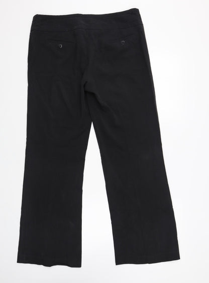 Womens UK Size 12 New Look Regular Fit  Black Trousers