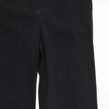 Womens UK Size 12 New Look Regular Fit  Black Trousers