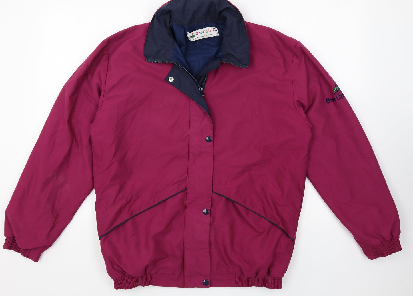 Mens UK Size S One Up Golf Purple Jacket