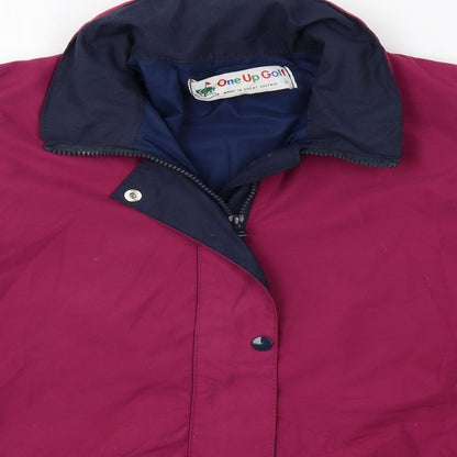 Mens UK Size S One Up Golf Purple Jacket