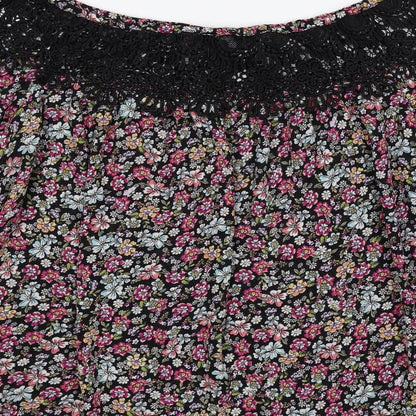 Womens UK Size 10 New Look Multicoloured Basic Blouse