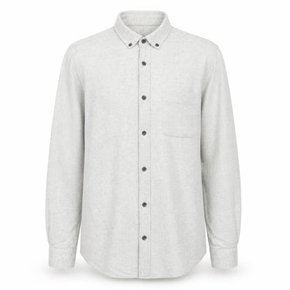 Cedarwood State Mens Grey Cotton Button-Up Size S Collared Button