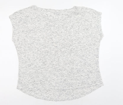 Nutmeg Womens Grey Viscose Basic T-Shirt Size 18 Round Neck - Gym & Tonic