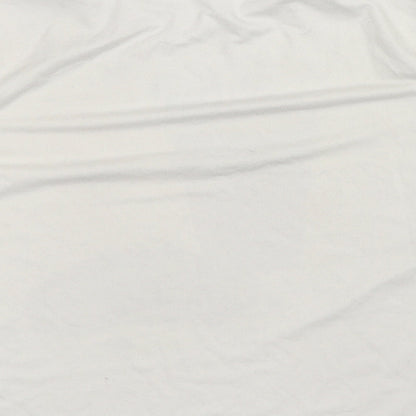 Womens UK Size S Preworn White Basic T-Shirt