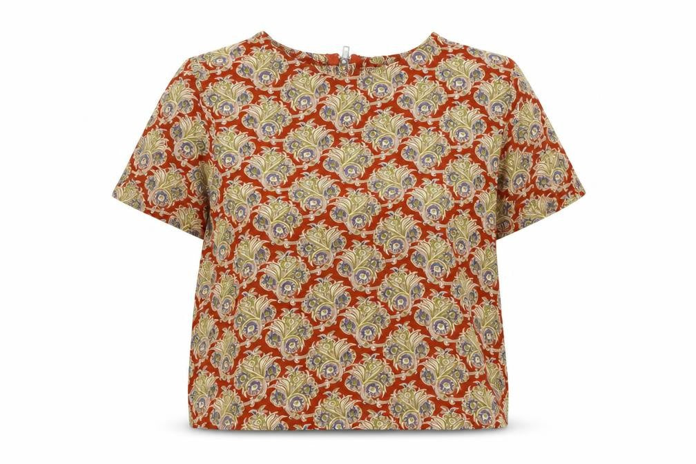 Womens UK Size S Glamorous Brown Basic T-Shirt