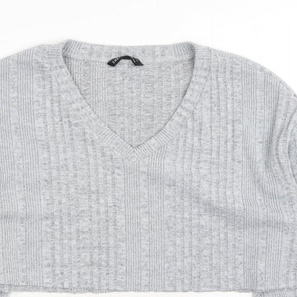 SheIn Womens Grey Polyester Pullover Sweatshirt Size XS Pullover