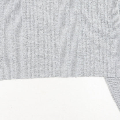 SheIn Womens Grey Polyester Pullover Sweatshirt Size XS Pullover