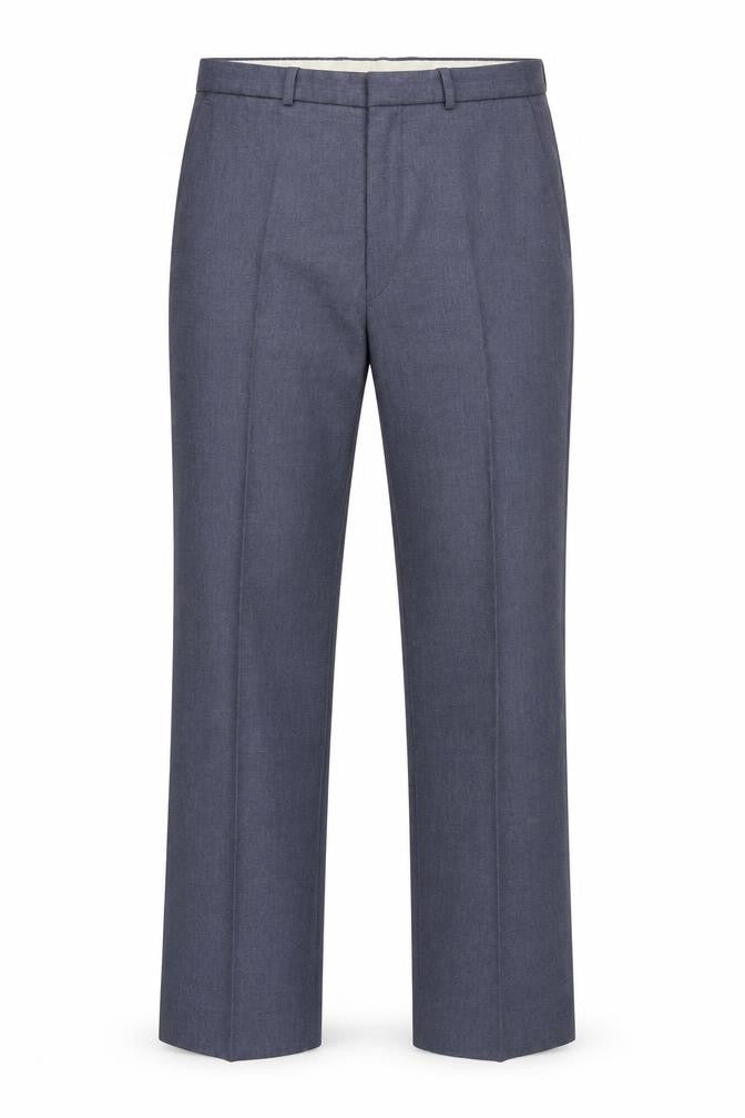 Mens UK Size 34 in St Michaels Regular Fit Dress Pants Blue Trousers