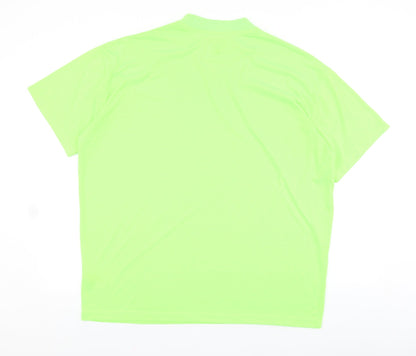 Boohoo Mens Gold Cotton T-Shirt Size M Round Neck