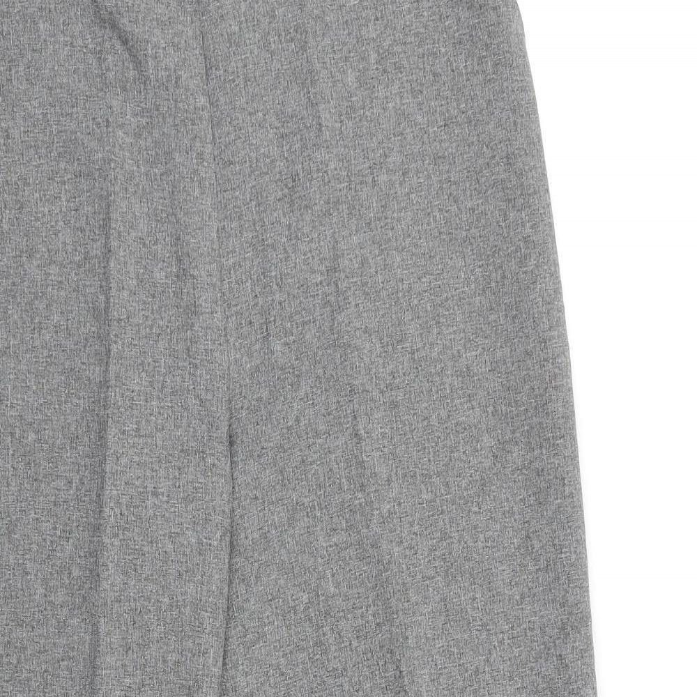 Womens UK Size 14 Emma Collection Regular Fit Dress Pants Grey Trousers