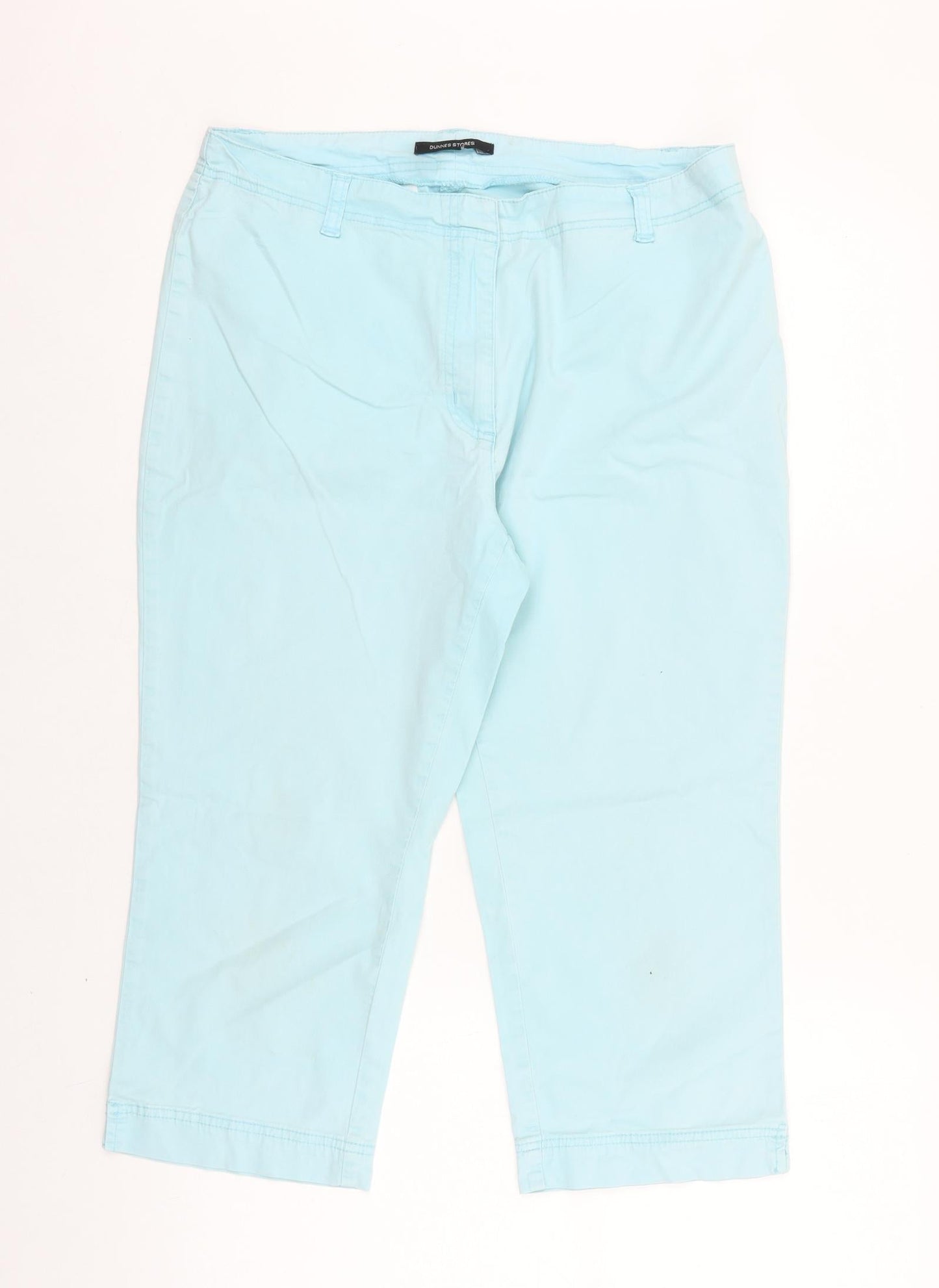 Womens UK Size 14 Dunnes Stores Regular Fit Chino Blue Trousers