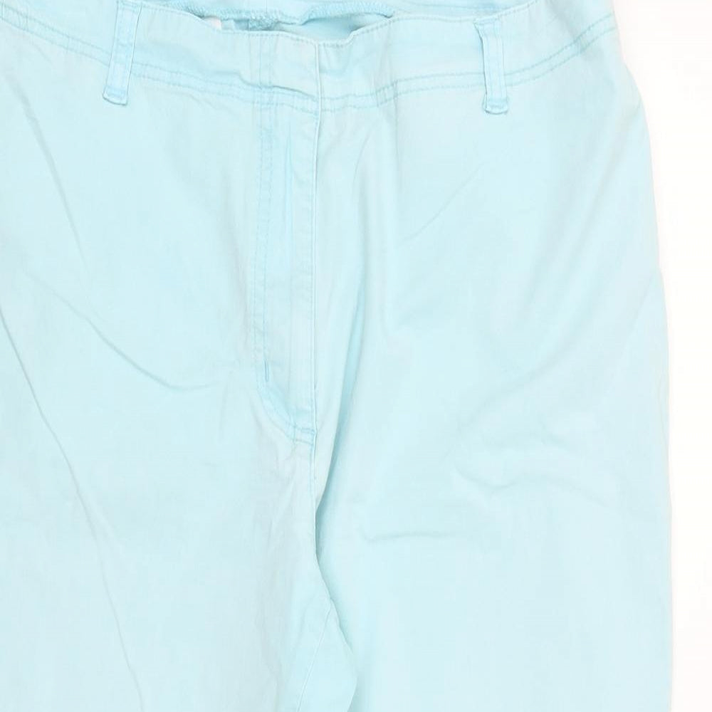 Womens UK Size 14 Dunnes Stores Regular Fit Chino Blue Trousers