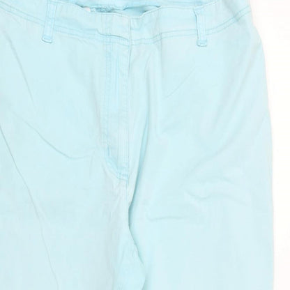Womens UK Size 14 Dunnes Stores Regular Fit Chino Blue Trousers