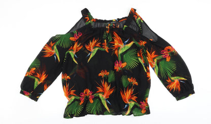 Womens UK Size 12 NEXT Black Basic Blouse