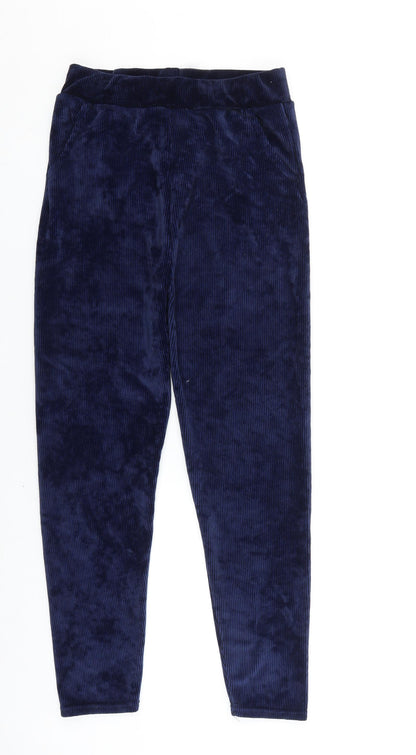 Womens UK Size 27 in Preworn Regular Fit Jogger Blue Trousers