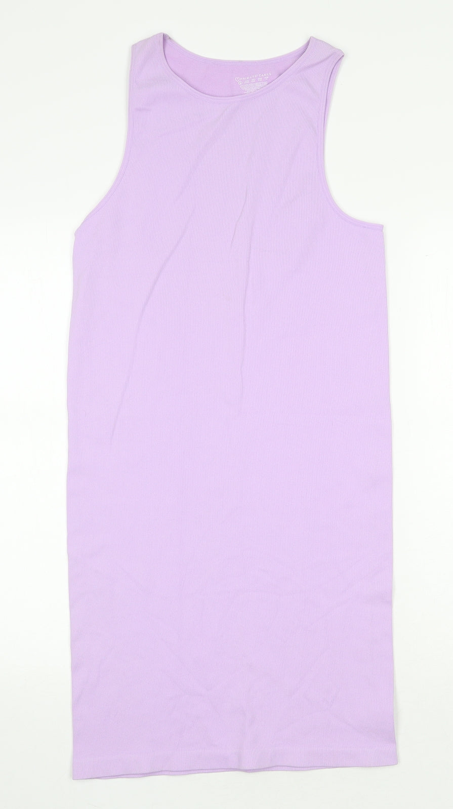 Primark Womens Purple Nylon Bodycon Size L Scoop Neck Pullover