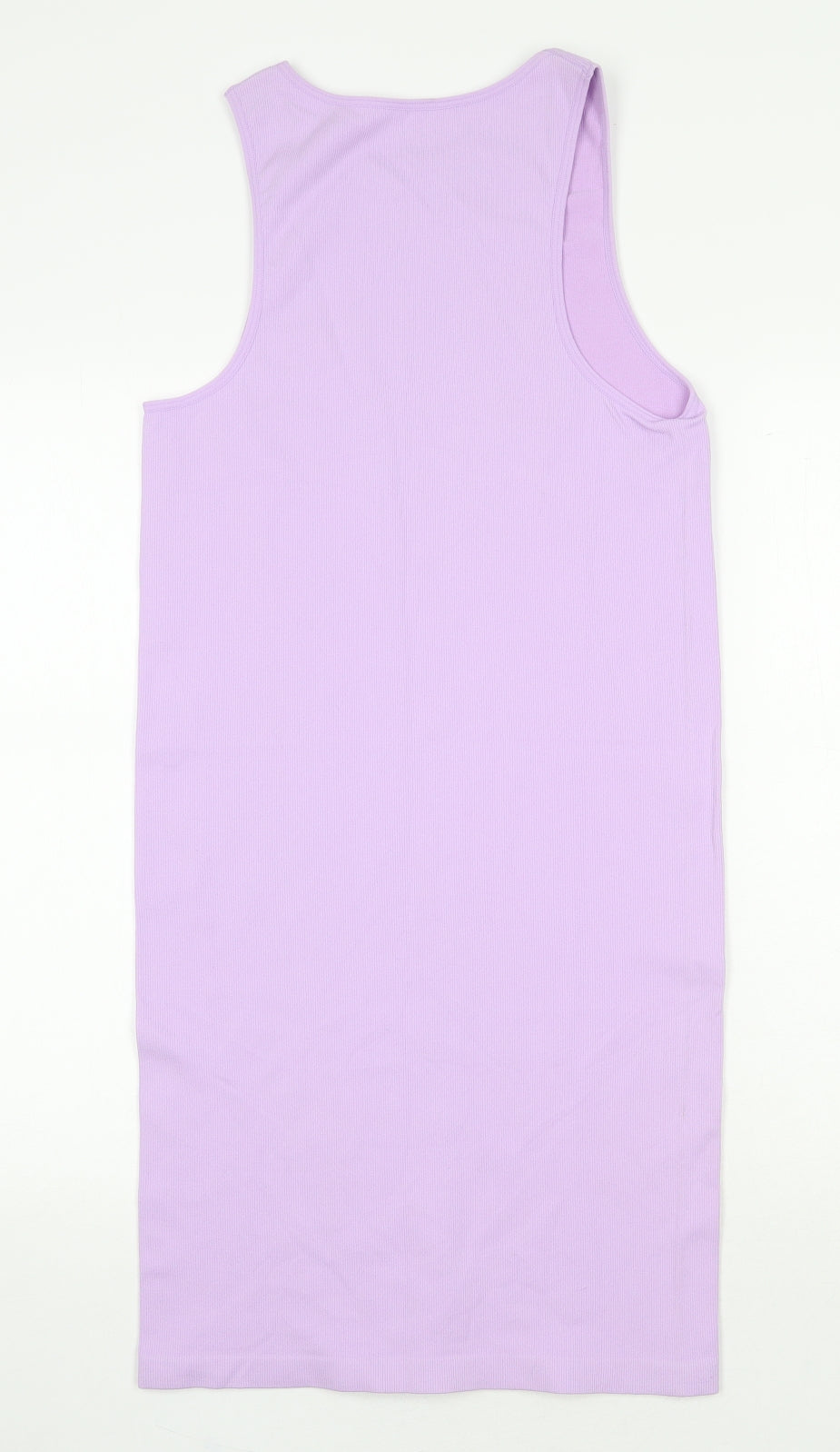 Primark Womens Purple Nylon Bodycon Size L Scoop Neck Pullover