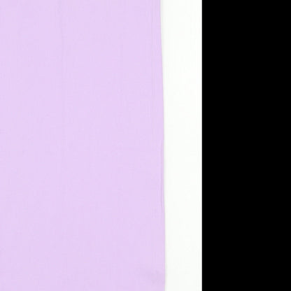 Primark Womens Purple Nylon Bodycon Size L Scoop Neck Pullover