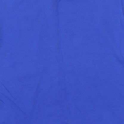 Champion Sport Womens Blue Cotton Basic T-Shirt Size 12 Round Neck