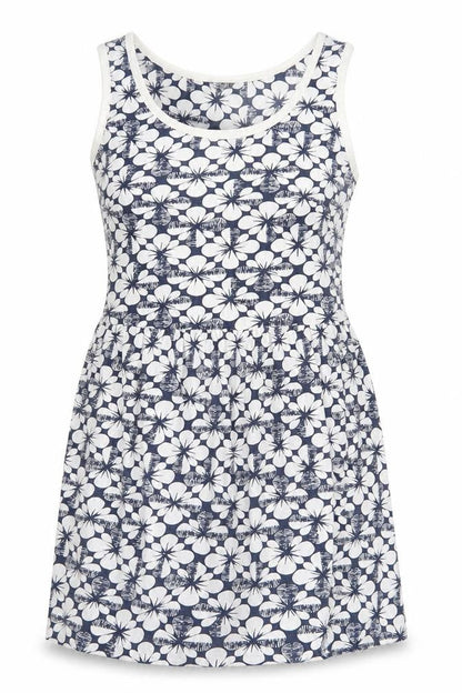 South Womens White Geometric 100% Cotton A-Line Size 10 Scoop Neck Pullover