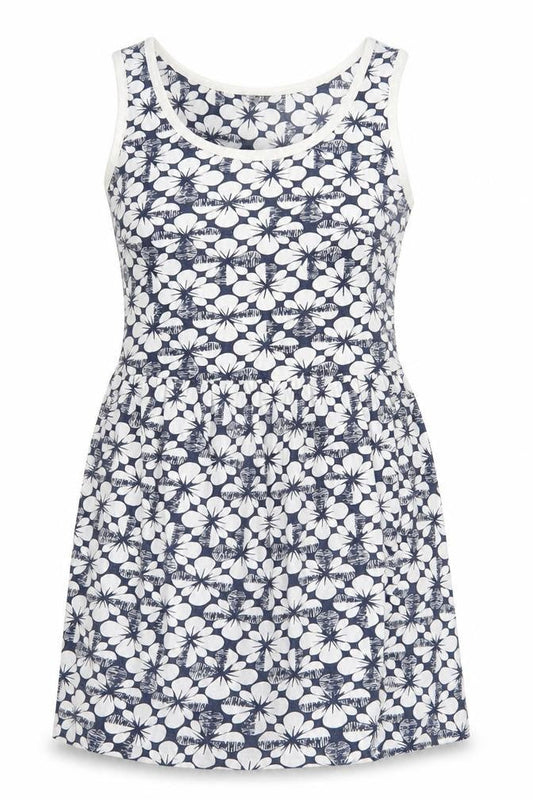 South Womens White Geometric 100% Cotton A-Line Size 10 Scoop Neck Pullover