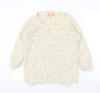 Womens UK Size S NEXT Beige Pullover Jumper