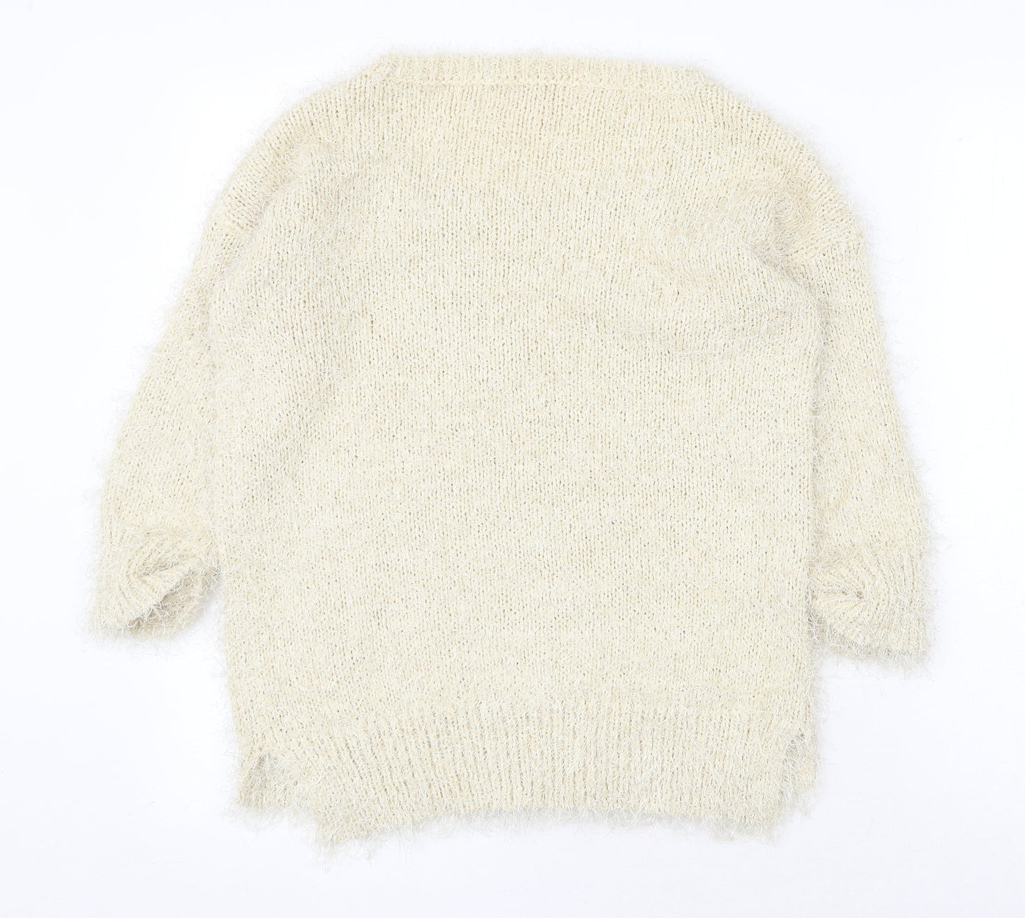 Womens UK Size S NEXT Beige Pullover Jumper