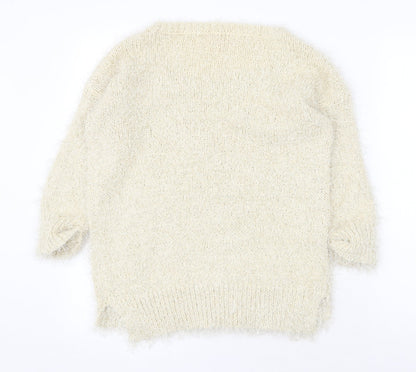 Womens UK Size S NEXT Beige Pullover Jumper