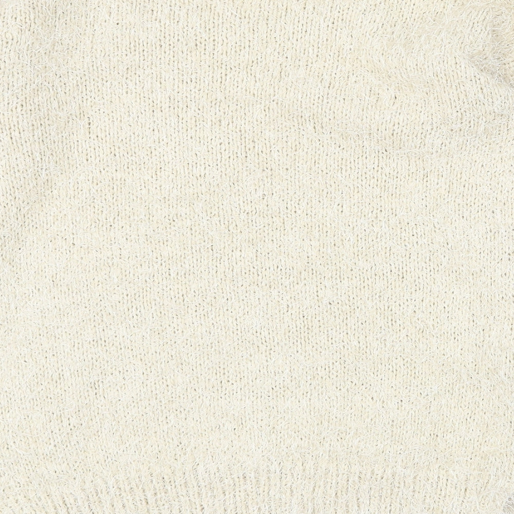 Womens UK Size S NEXT Beige Pullover Jumper