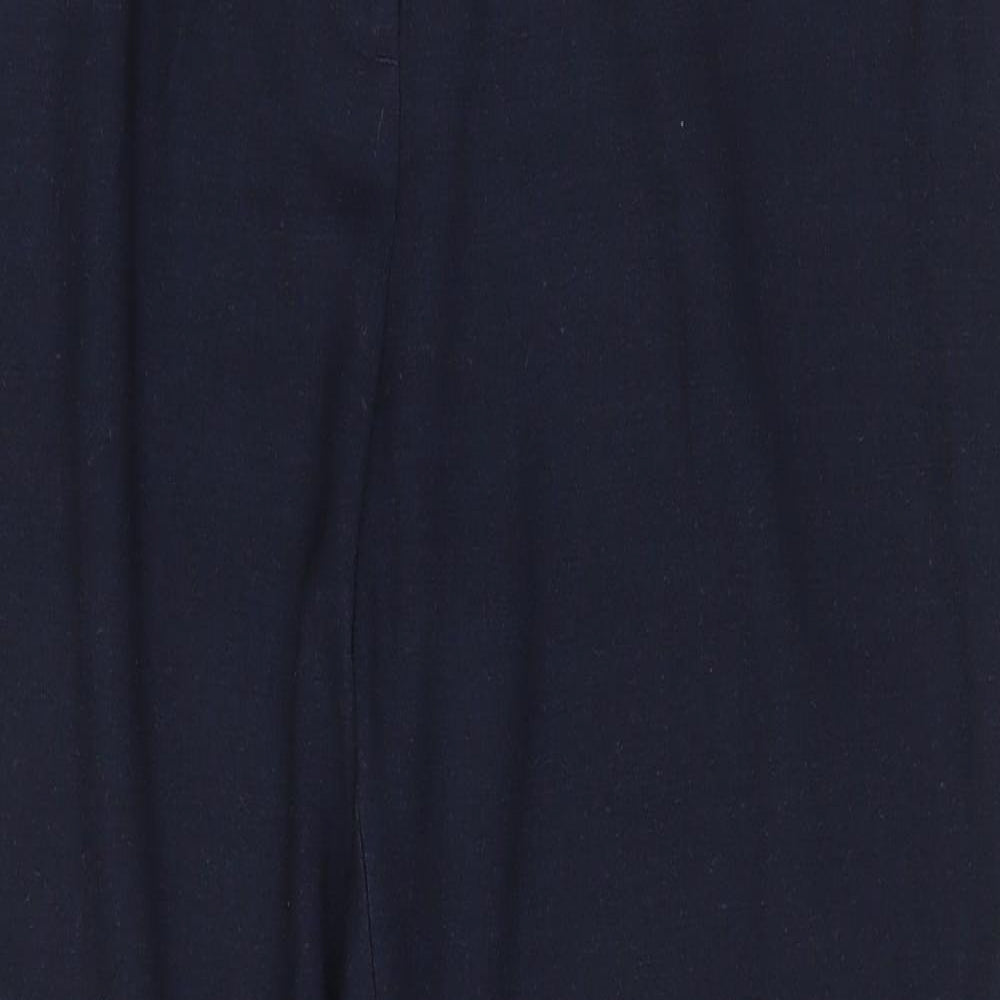 Womens UK Size 14 Marks and Spencer Regular Fit  Blue Trousers