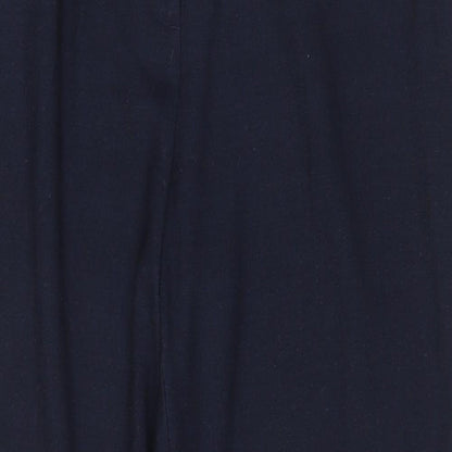 Womens UK Size 14 Marks and Spencer Regular Fit  Blue Trousers