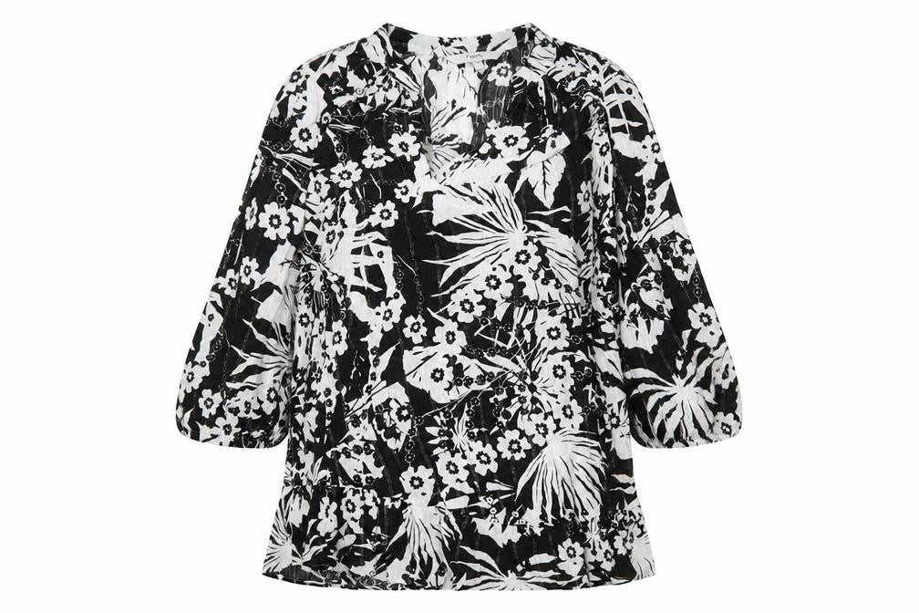 Womens UK Size 10 NEXT Black Basic Blouse