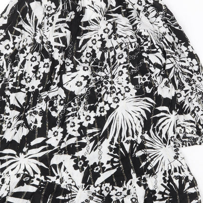 Womens UK Size 10 NEXT Black Basic Blouse