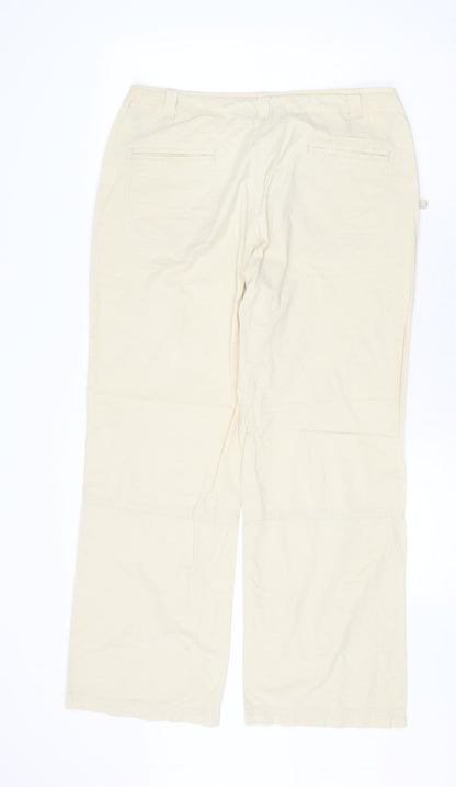 Womens UK Size 14 Dorothy Perkins Regular Fit  Beige Trousers