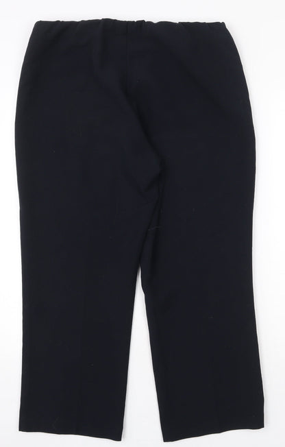 Womens UK Size 14 Vida Vi Regular Fit  Blue Trousers