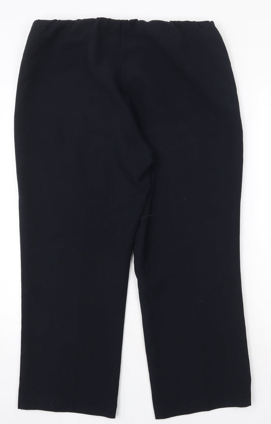 Womens UK Size 14 Vida Vi Regular Fit  Blue Trousers