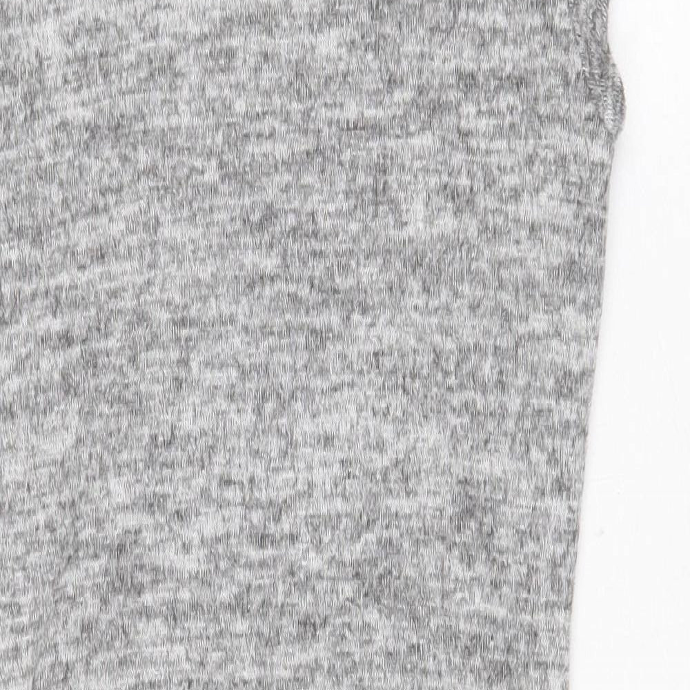 Velvet Torch Womens Grey Viscose T-Shirt Dress Size M Round Neck Pullover