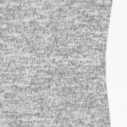 Velvet Torch Womens Grey Viscose T-Shirt Dress Size M Round Neck Pullover