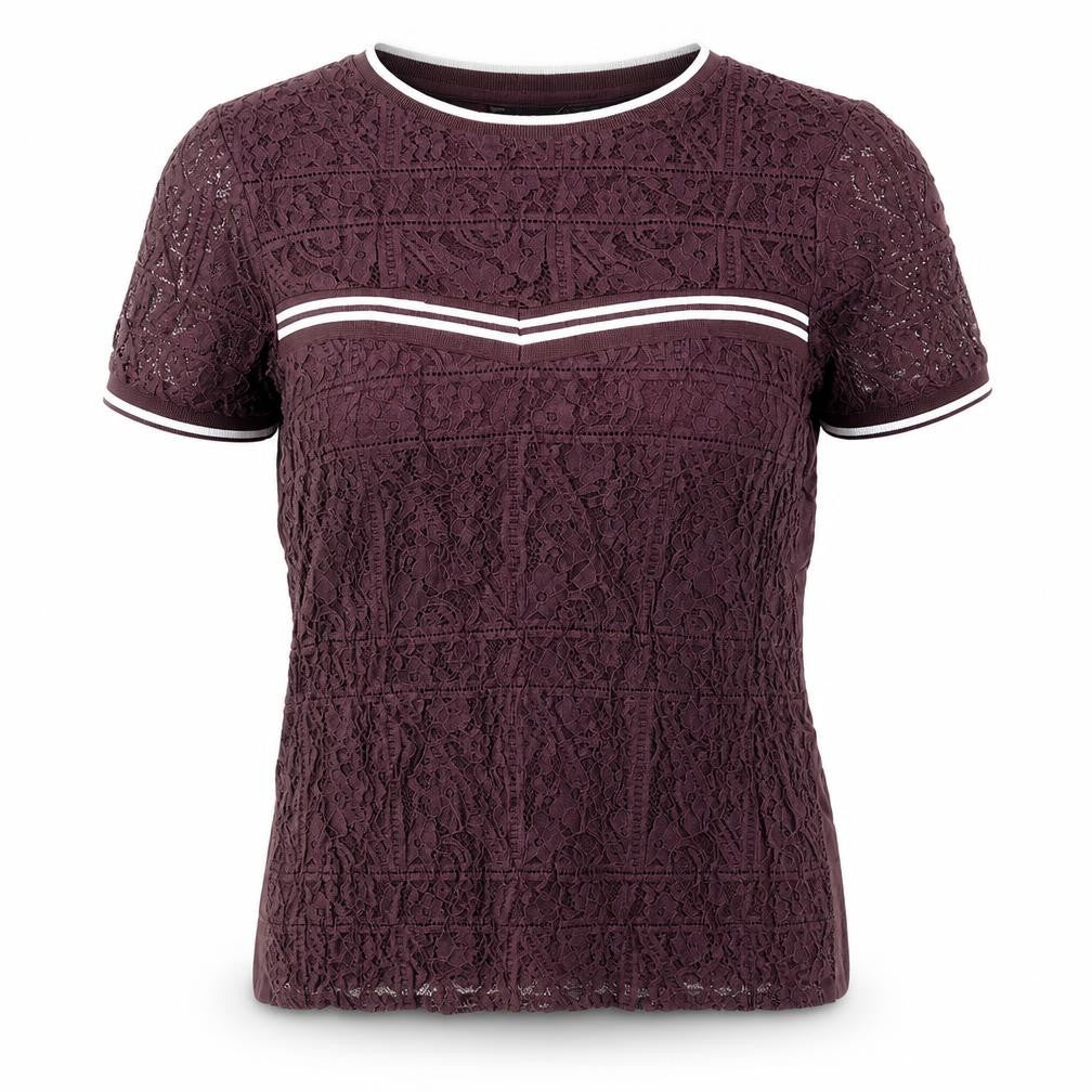 Womens UK Size 10 Dorothy Perkins Purple Basic T-Shirt