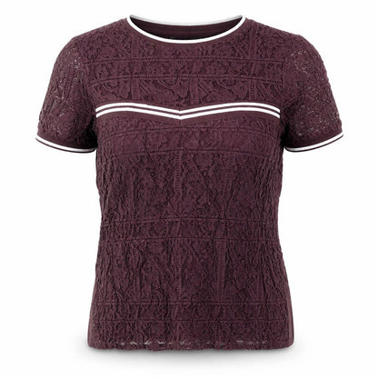 Womens UK Size 10 Dorothy Perkins Purple Basic T-Shirt