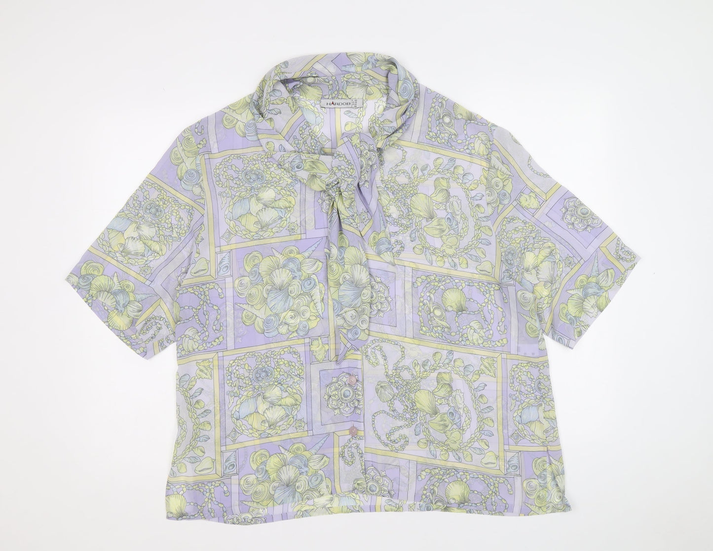Womens UK Size 16 Hardob Multicoloured Basic Blouse