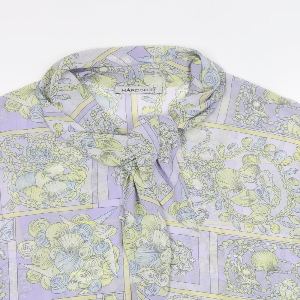 Womens UK Size 16 Hardob Multicoloured Basic Blouse