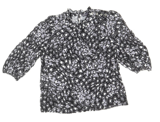 Womens UK Size 10 Marks and Spencer Black Basic Blouse