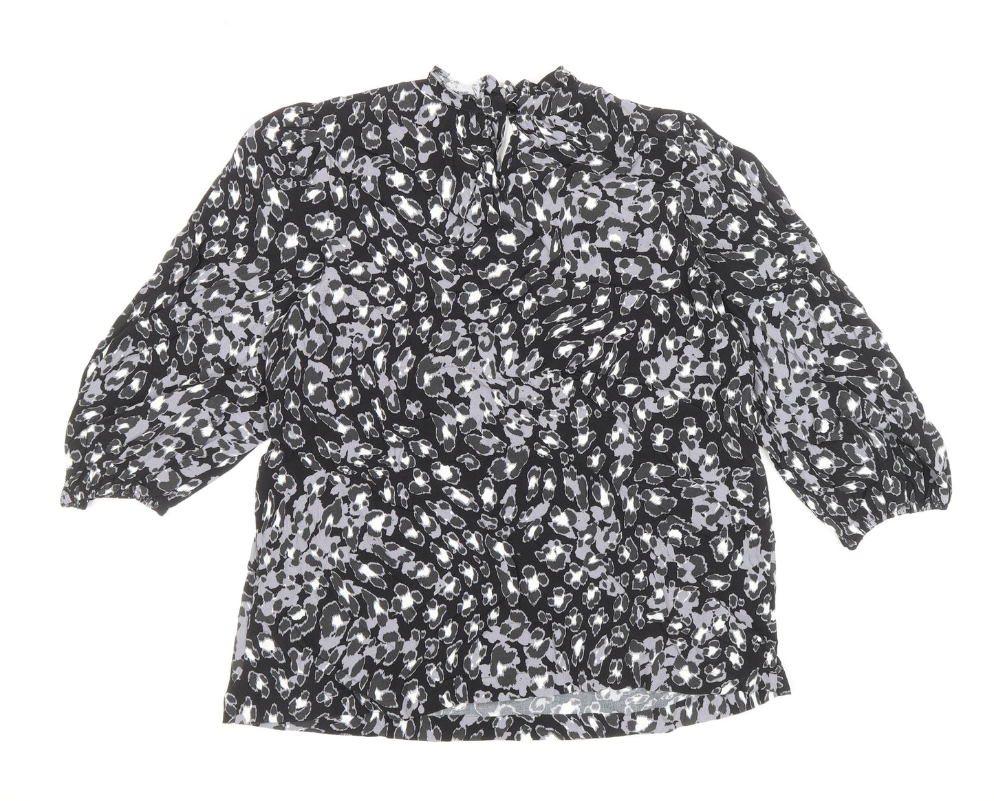 Womens UK Size 10 Marks and Spencer Black Basic Blouse
