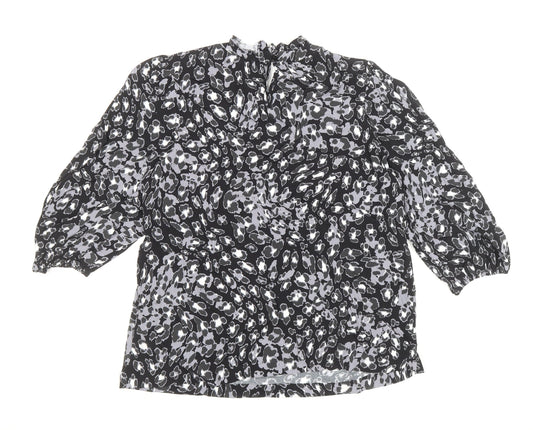 Womens UK Size 10 Marks and Spencer Black Basic Blouse