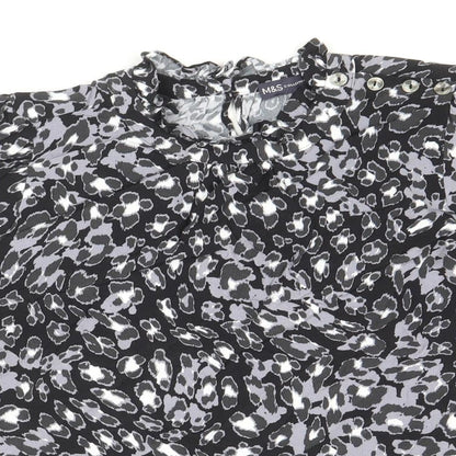 Womens UK Size 10 Marks and Spencer Black Basic Blouse