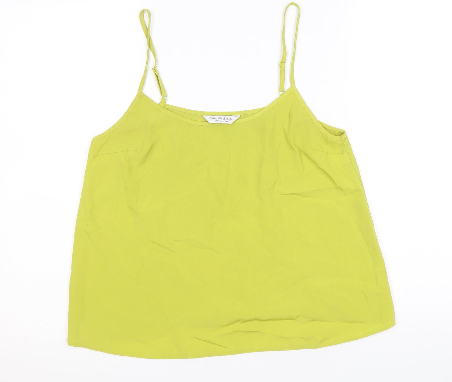 Miss Selfridge Womens Green Polyester Camisole Tank Size 10 Round Neck
