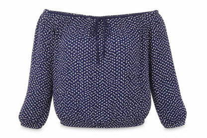Womens UK Size 8 Warehouse Blue Basic Blouse