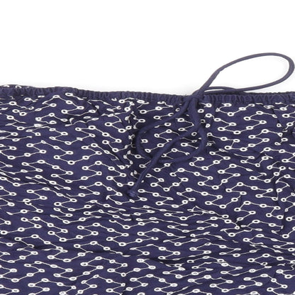 Womens UK Size 8 Warehouse Blue Basic Blouse