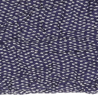 Womens UK Size 8 Warehouse Blue Basic Blouse